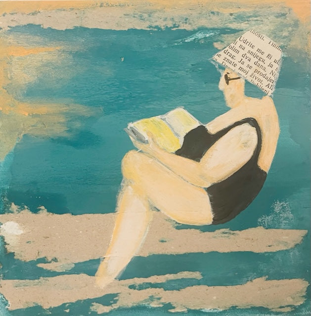 Triptih None on the Beach (20x20 oil on canvas)