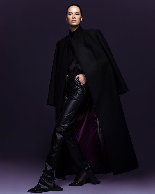 Winter Coat Black 100% cotton